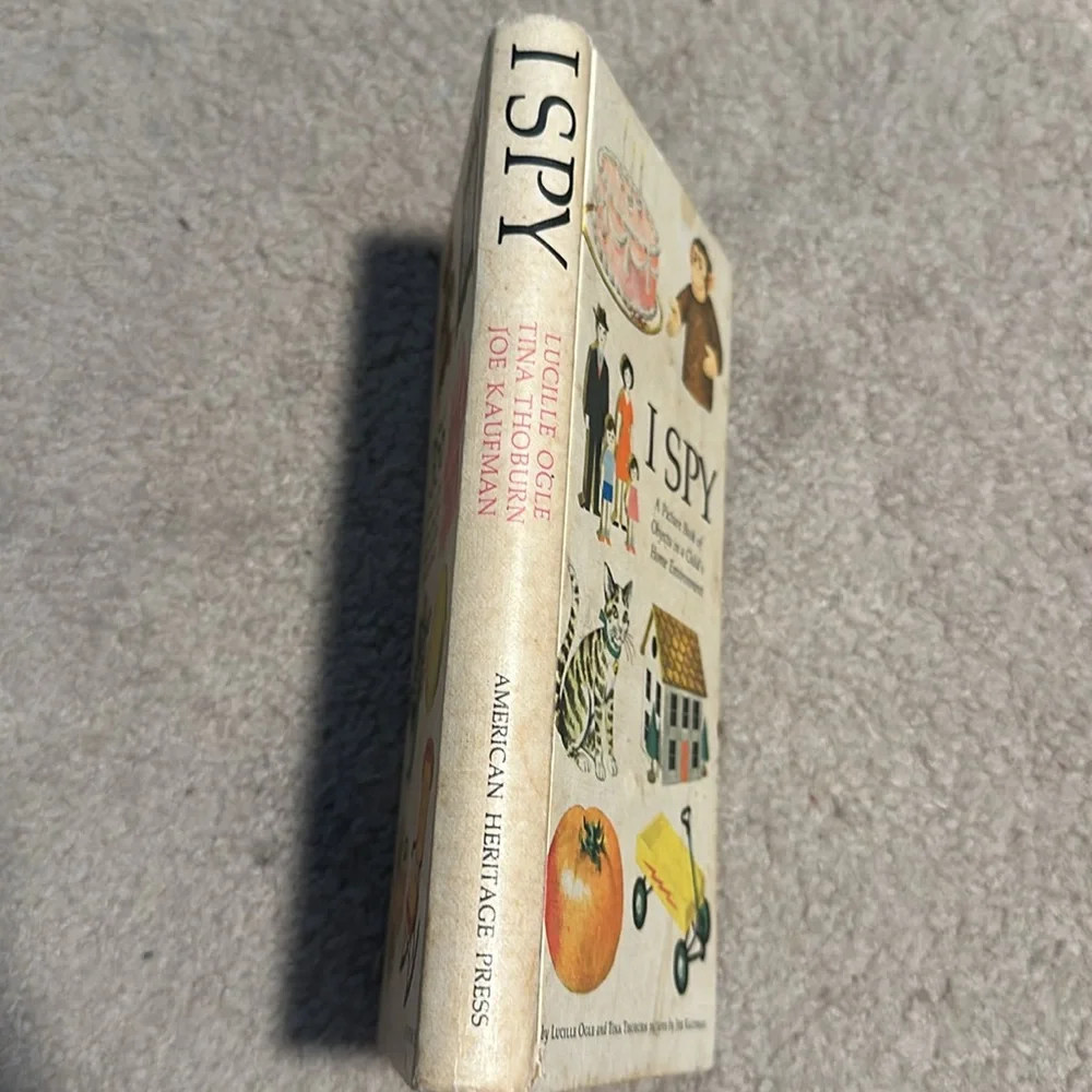 Vintage 1970 I Spy Lucille Ogle Picture Book Hardcover Rare Children’s Book